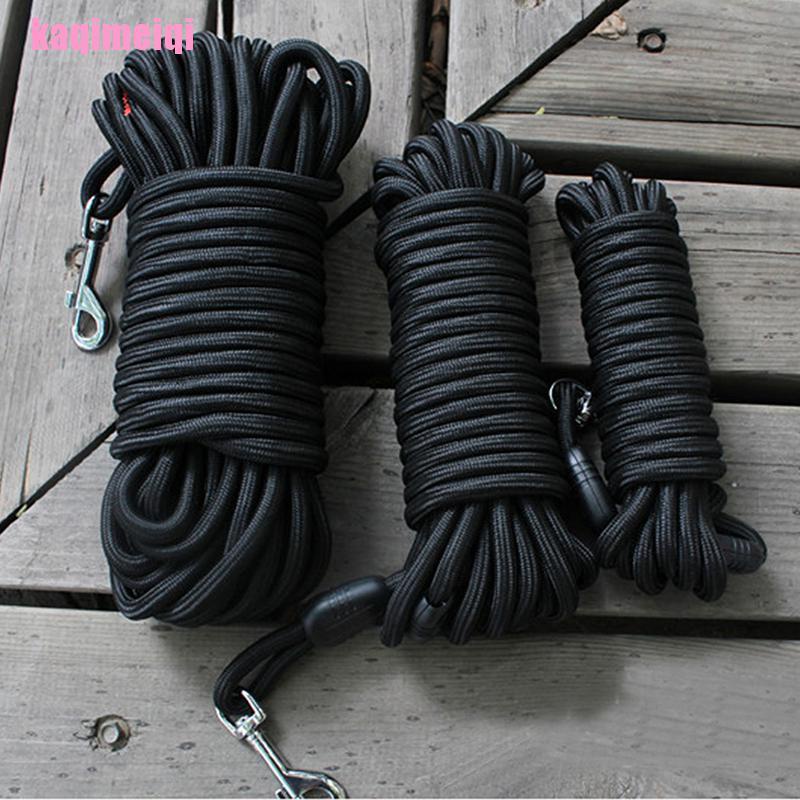 Dây dắt thú cưng đi dạo bằng nilon màu đen dài 5m / 10m / 15m an toàn tiện dụng
