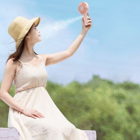 [ Xả kho] Quạt phun sương mini cầm tay, quạt hơi nước làm mát chăm sóc da mặt tự nhiên 3 cấp độ mát dung lượng lớn | BigBuy360 - bigbuy360.vn