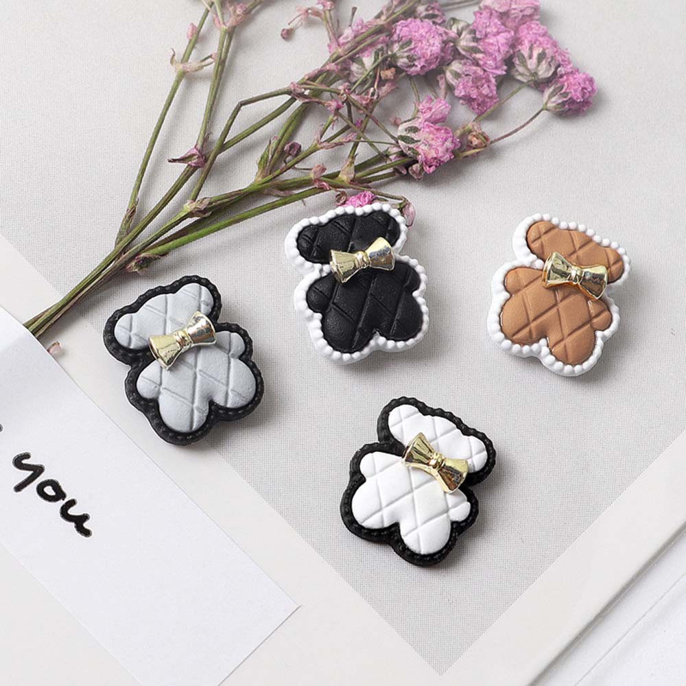 [Hàng mới về] Hạt gấu 3D đính móng tay trang trí nghệ thuật tự làm thiết kế dễ thương có nhiều màu