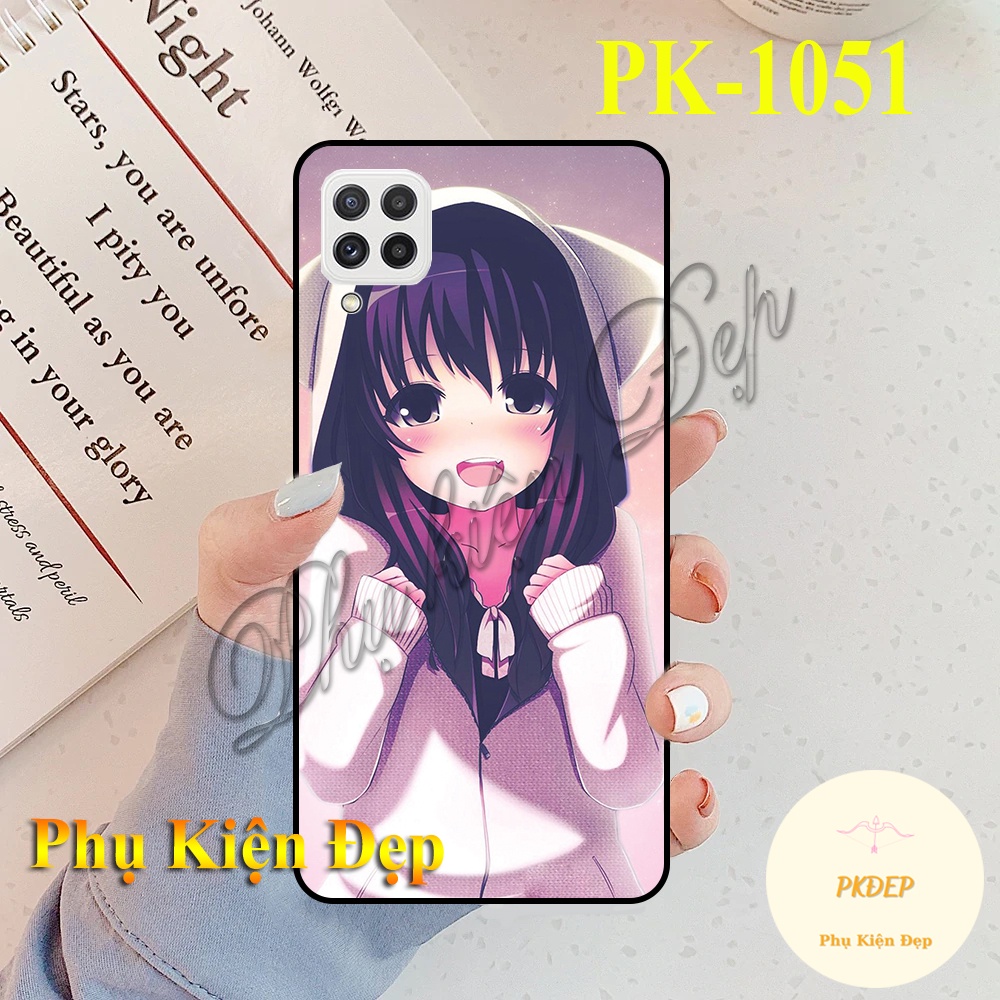 Ốp lưng SamSung Galaxy A22 4G viền đen in hình BST Anime