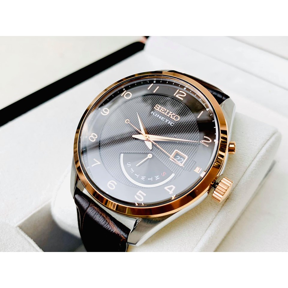 ĐỒNG HỒ CƠ NAM Seiko SRN068P1-CỰC LẠ VỚI TONE CÀ PHÊ CHỦ ĐẠO