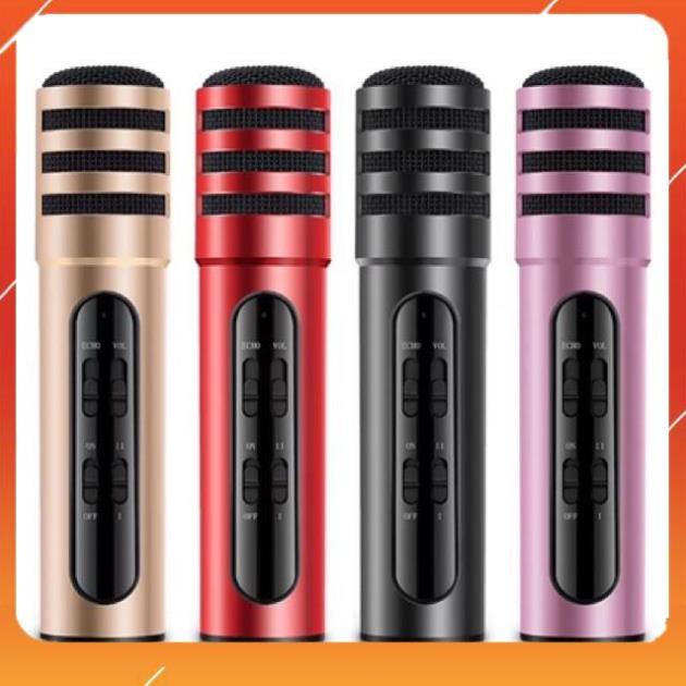 Micro Live Stream C7 +Mic Hát Karaoke Trên Điện Thoại Hỗ Trợ thu âm - chính hãng - BH 3 tháng