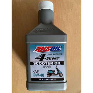 Nhớt Amsoil Synthetic Scooter 10w40 946ml, nhớt xe tay ga Amsoil 10W40 sản phẩm cho xe ga của Mỹ