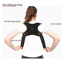 Đai Chống Gù Lưng Chỉnh Cột Sống , Tư Thế Posture Corrector -Tặng kèm 2 tấm trợ lực