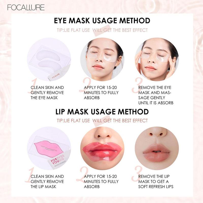 Mặt nạ môi giảm nứt nẻ/Mặt nạ mắt vitamin E Collagen giảm nếp nhăn (bán lẻ) | BigBuy360 - bigbuy360.vn
