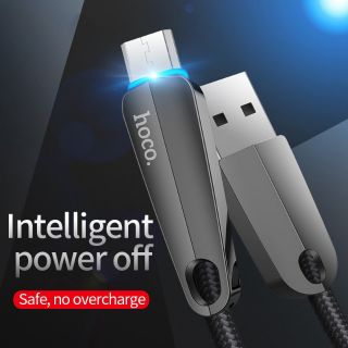 Cáp sạc nhanh hoco u35 tự ngắt chân androi/ micro usb chính hãng - dây dù siêu bền
