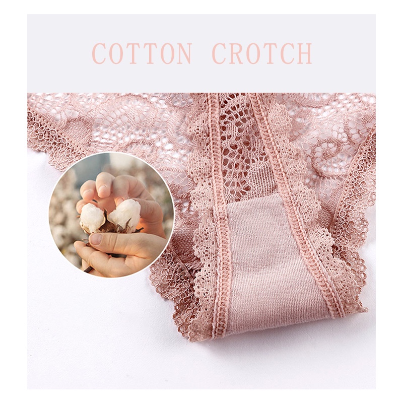 AOFEIQIKE Quần lót vải ren lưng thấp thiết kế trong suốt không đường may cao cấp thời trang dành cho nữ
