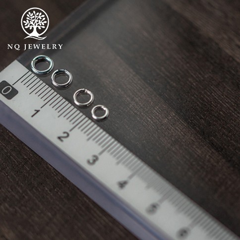 Charm bạc khoen tròn đóng - NQ Jewelry