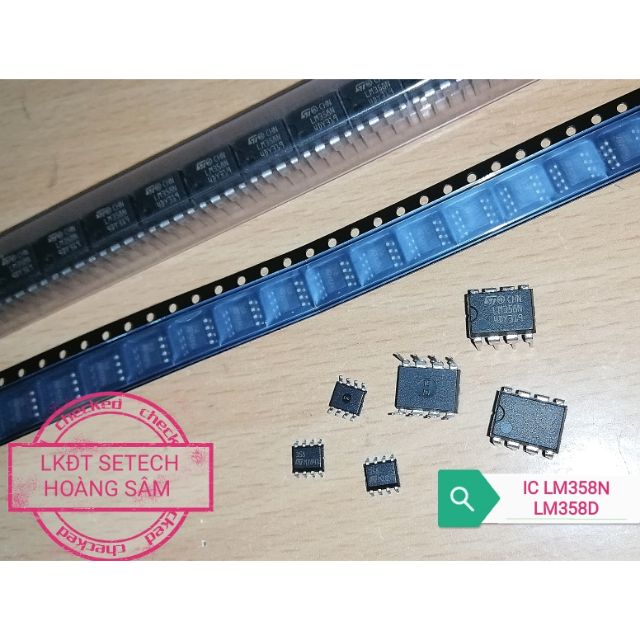 LM358 IC OPAmps chân dán SOIC(8),chân cắm DIP(8)