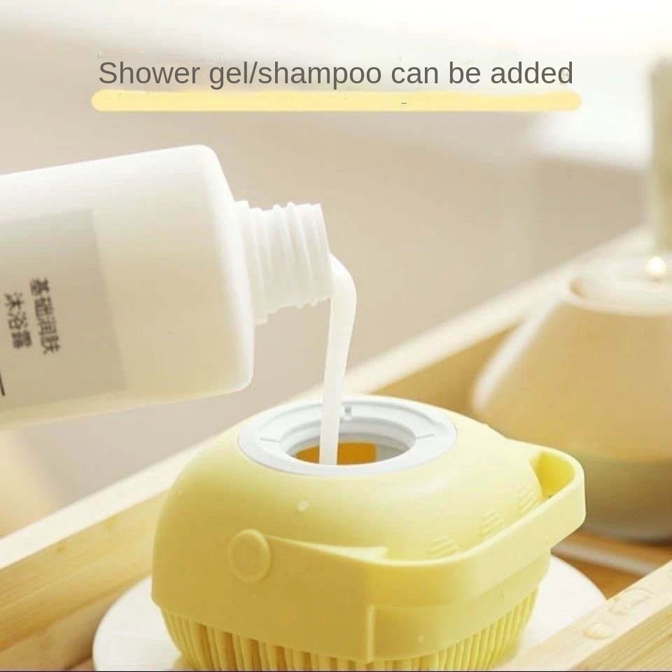 Bàn Chải Tắm Silicon Mềm Mát Xa Tẩy Tế Bào Chết Cho Người Lớn Và Trẻ Em