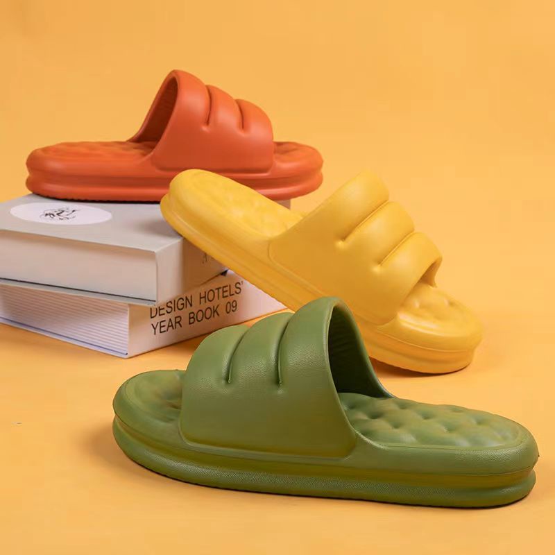 Dép bánh mì nam Dép Đi Trong Nhà Tắm Đế Dày Siêu Mềm Thoải Mái Chống Trượt
