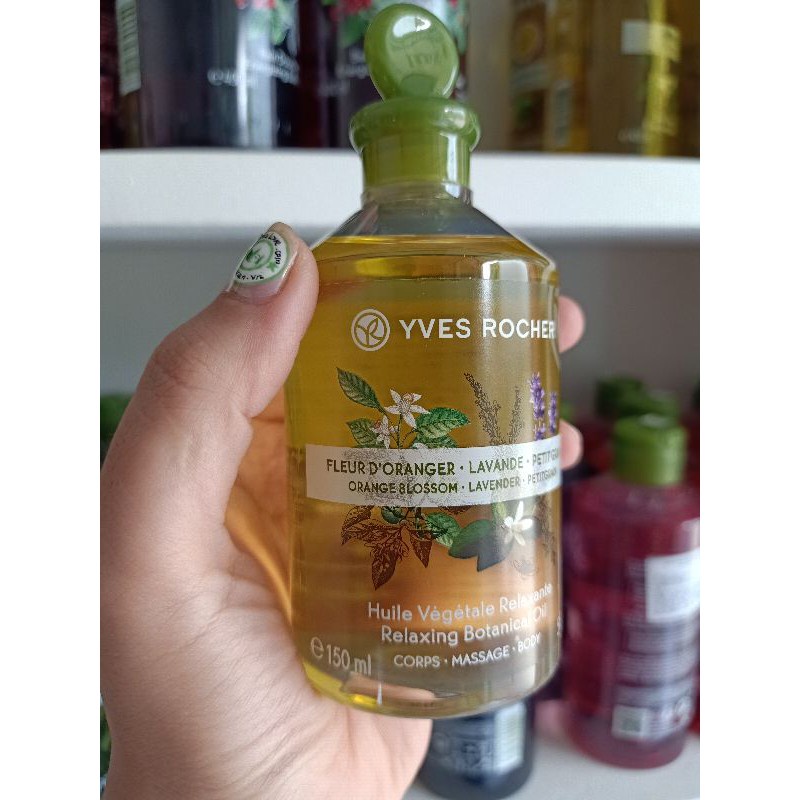 Dầu Dưỡng Thể Và Massage Yves Rocher Orange Blossom - Lavender/coconuit - Petitgrain Botanical Oil 150ml