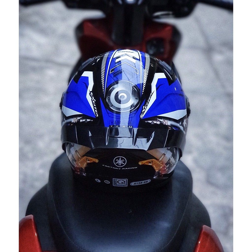 Mũ Fullface tem GP Yamaha, Honda, Suzuki cao cấp, TẶNG ĐUÔI GIÓ + TÚI ĐƯNG NÓN, BẢO HÀNH 12 THÁNG