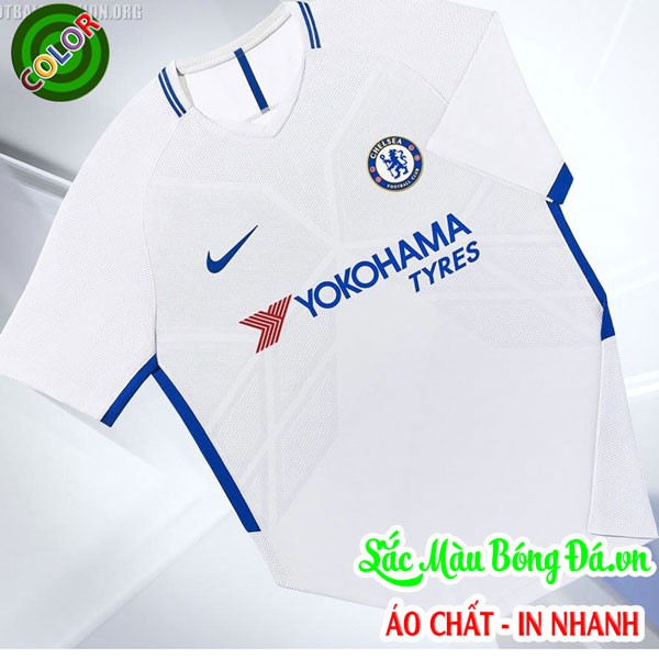 QUẦN ÁO BÓNG ĐÁ CHELSEA MÀU TRẮNG ĐẸP 2018