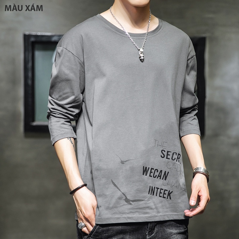 Áo thun nam thể thao UNIFUN Mã TT56 tròn đẹp tay dài phong cách Hàn Quốc form rộng cho mùa thu đông