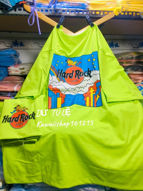 Clip-ảnh thật áo phông xanh lá hard rock (SỈ 29K)tay lỡ form rộng freesize | BigBuy360 - bigbuy360.vn