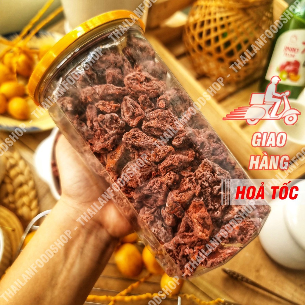 Xí Muội Oliu Đỏ Chua Ngọt ( Không Hạt ) - Lon 500gram