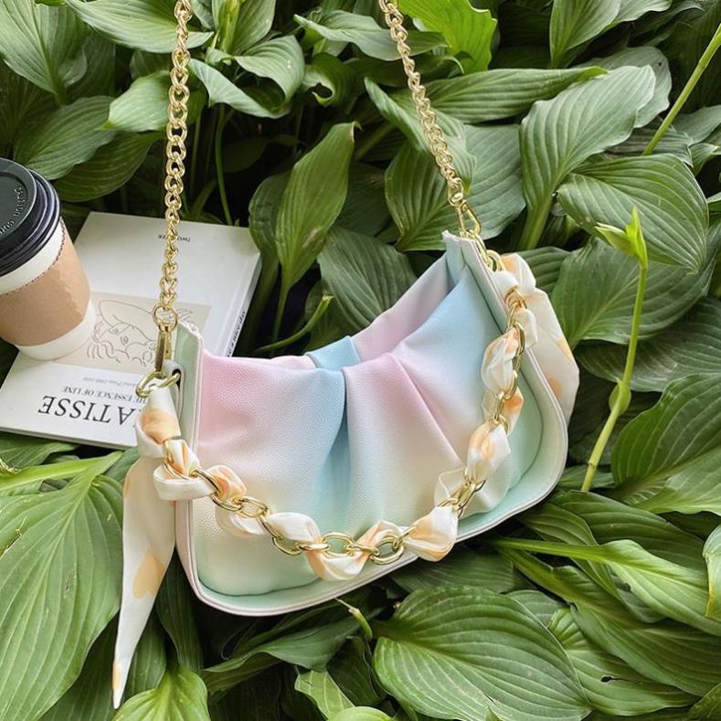 Túi xách nữ đeo chéo nhiều màu, túi xách đa sắc Trend Là Dễ phối màu siêu đẹp