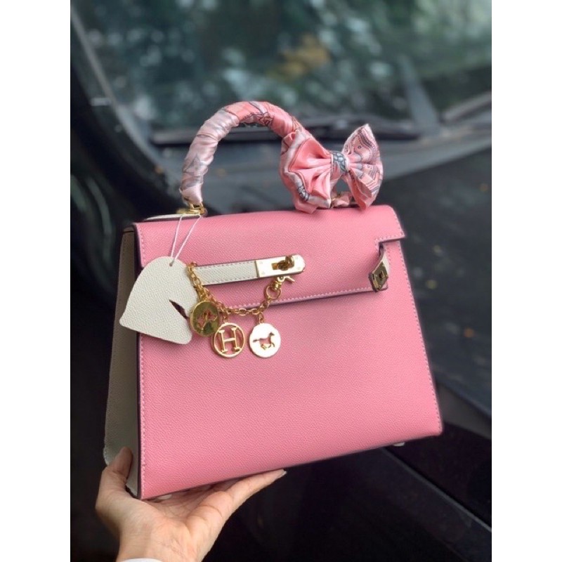 Túi hm kelly phối màu