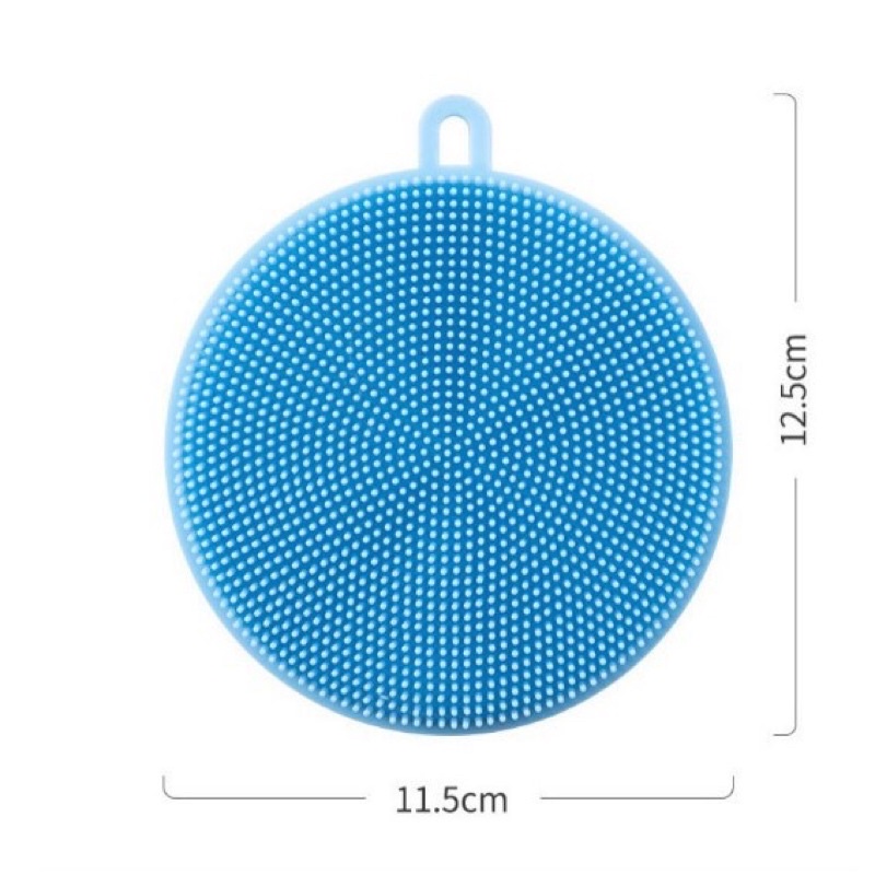 Miếng rửa chén silicon tiện dụng có móc treo