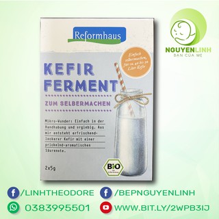 Men làm sữa chua hữu cơ Kefir hộp 10g