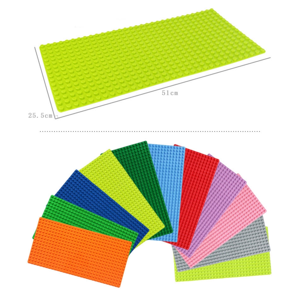 Tấm đế dùng để lắp ráp đồ chơi xây dựng 51x25.5cm thiết kế sáng tạo cho bé