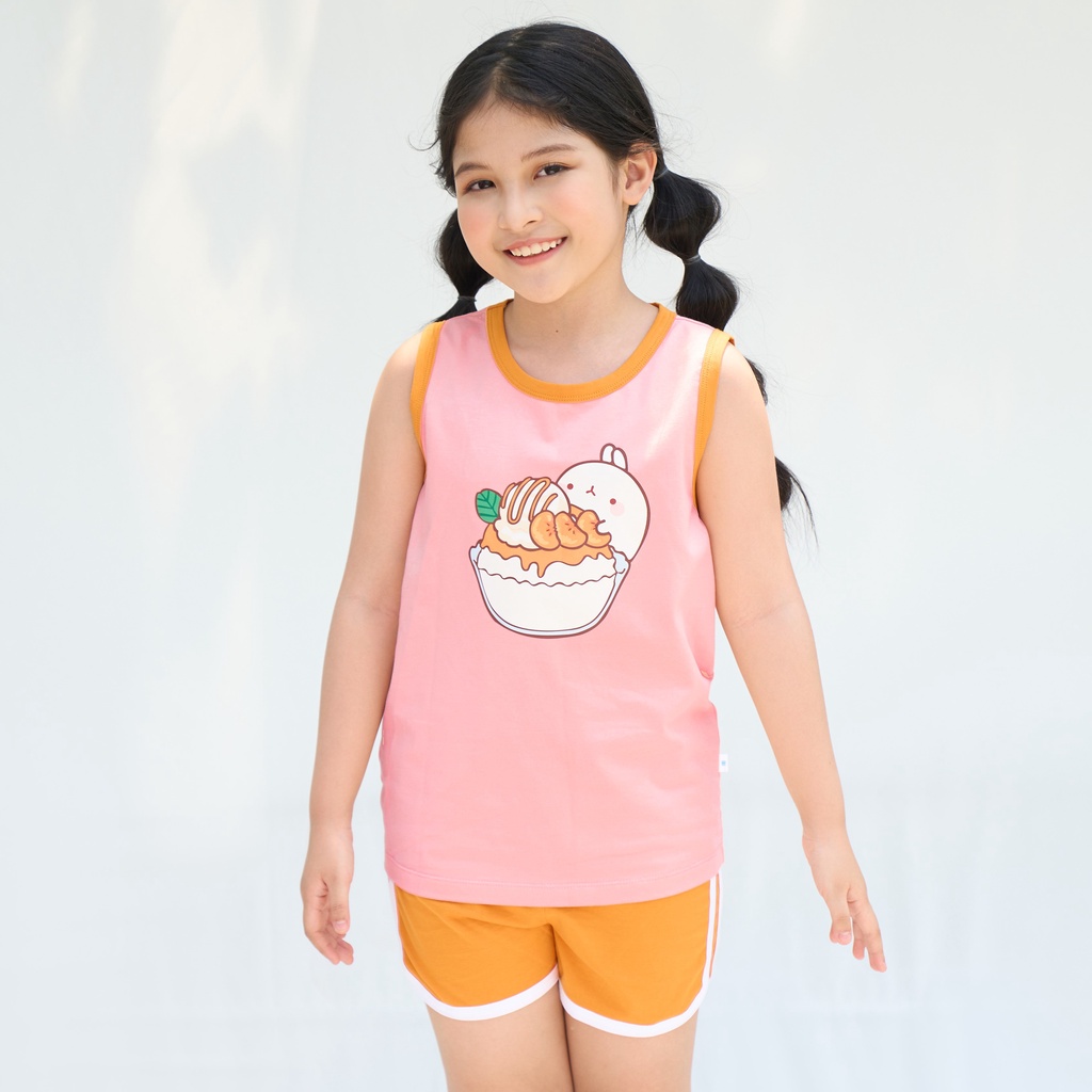 Đồ bộ quần áo thun cotton dành cho bé trai, bé gái mặc nhà mùa hè Econice 2022C. Size đại trẻ em 5, 6, 8, 10 tuổi