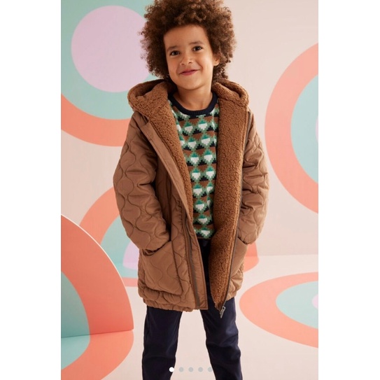 Áo khoác lót lông bé trai