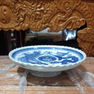 Đĩa trái cây sứ bát tràng cao 5cm