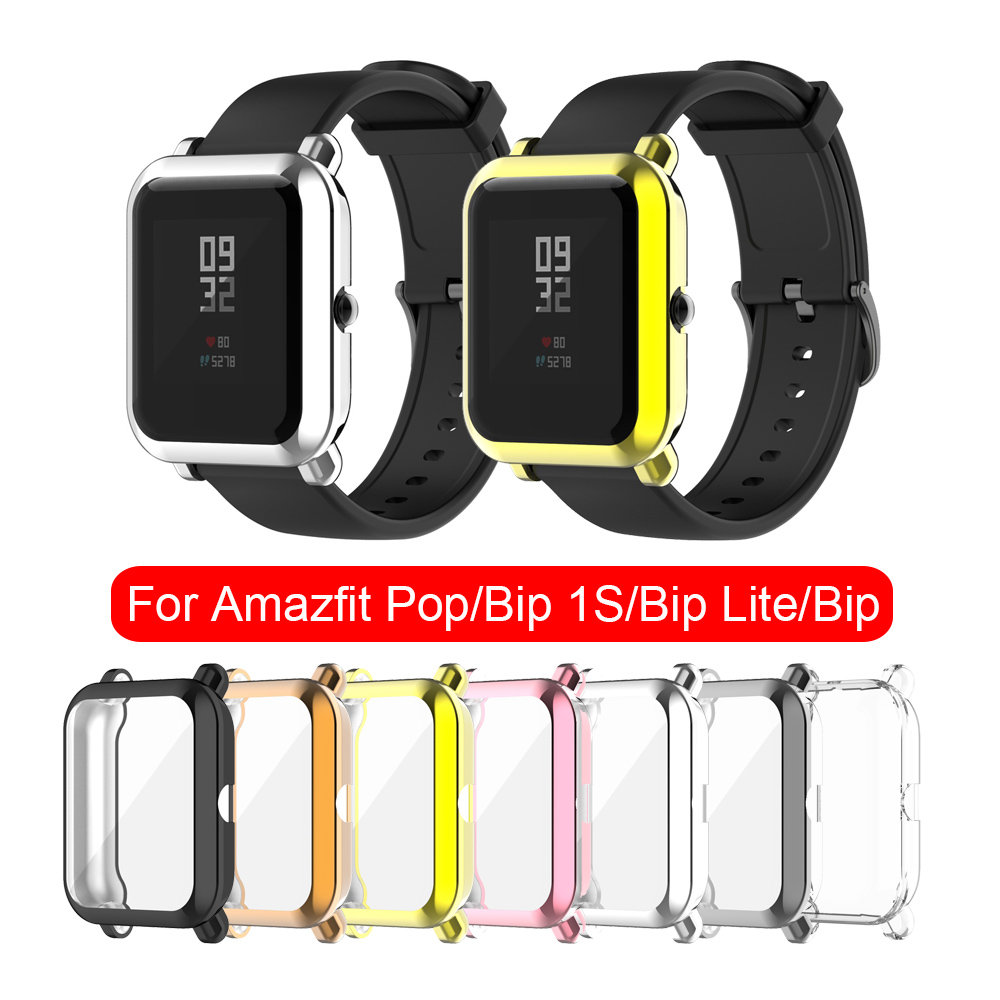 Ốp Tpu Bảo Vệ Màn Hình Đồng Hồ Huami Amazfit Bip Lite 1S Watch Case for Amazfit Pop pro GTS 2 mini