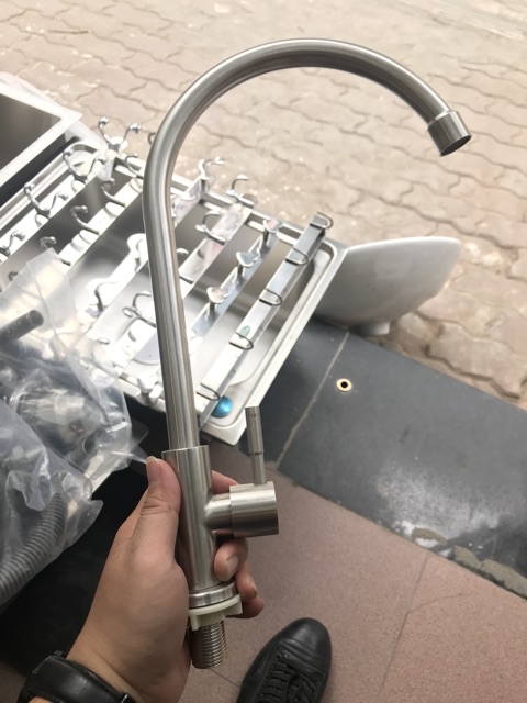 Vòi lạnh SUS 304 cho chậu rửa bát cần cứng | BigBuy360 - bigbuy360.vn