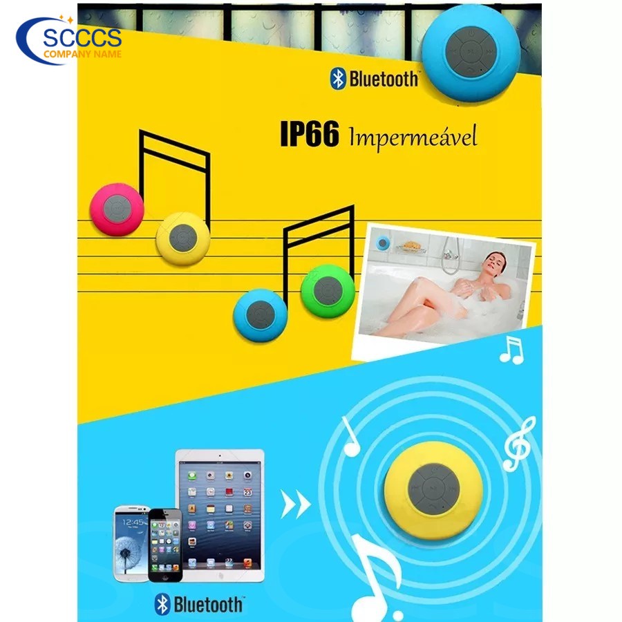 Loa Bluetooth Chống Nước Di động Mini Cho Android IOS Giá Treo Tường Phòng Tắm Dễ Thương