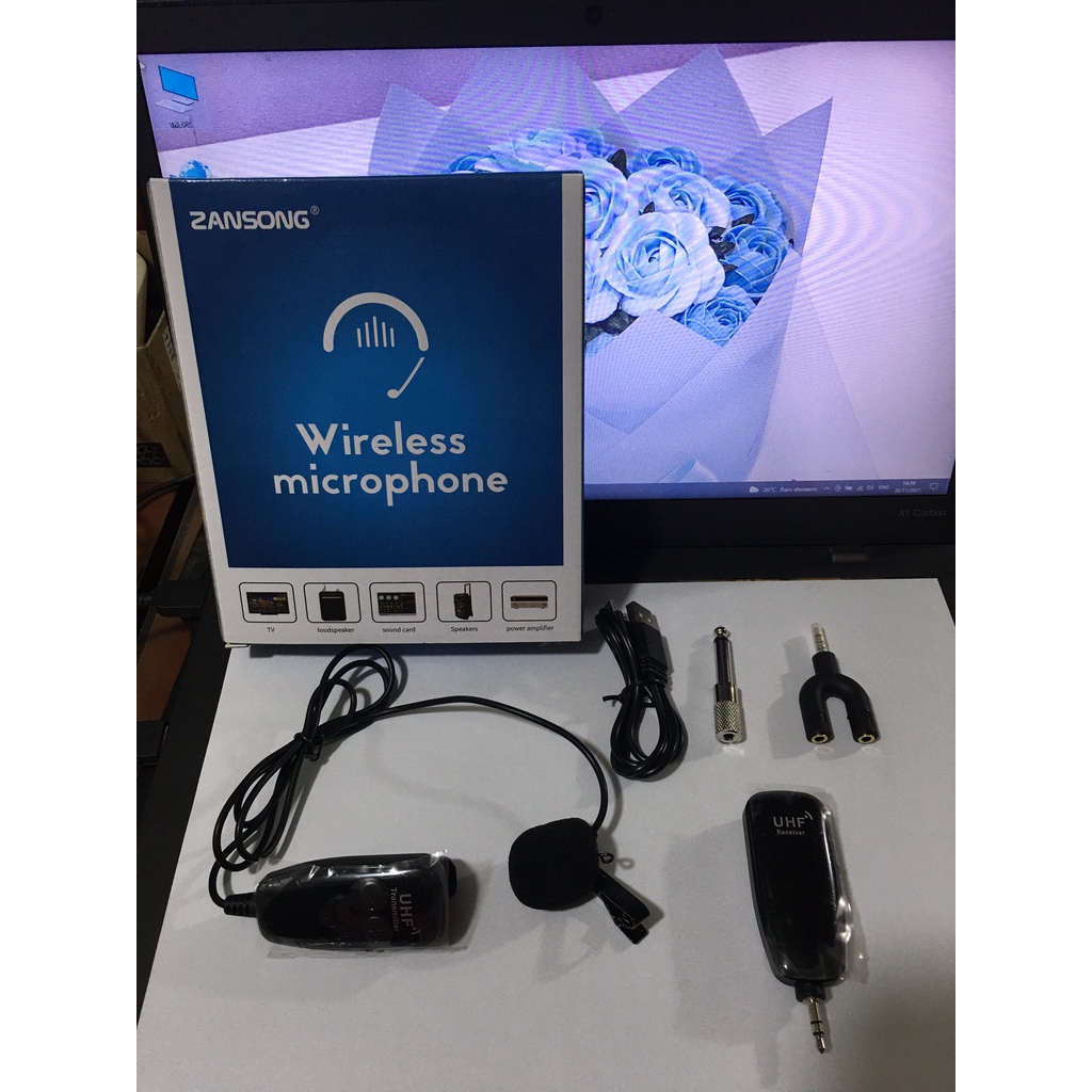 Micro không dây đeo tai Zansong V30 - Phù hợp cho mọi thiết bị, hỗ trợ thuyết trình, giảng dạy