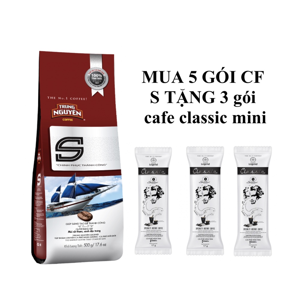 [GIÁ SỈ]Cà Phê S chinh phục Trung Nguyên ( loại 500g)- Phân phối cà phê Trung Nguyên, Cửa hàng trực tuyến | Shopee
