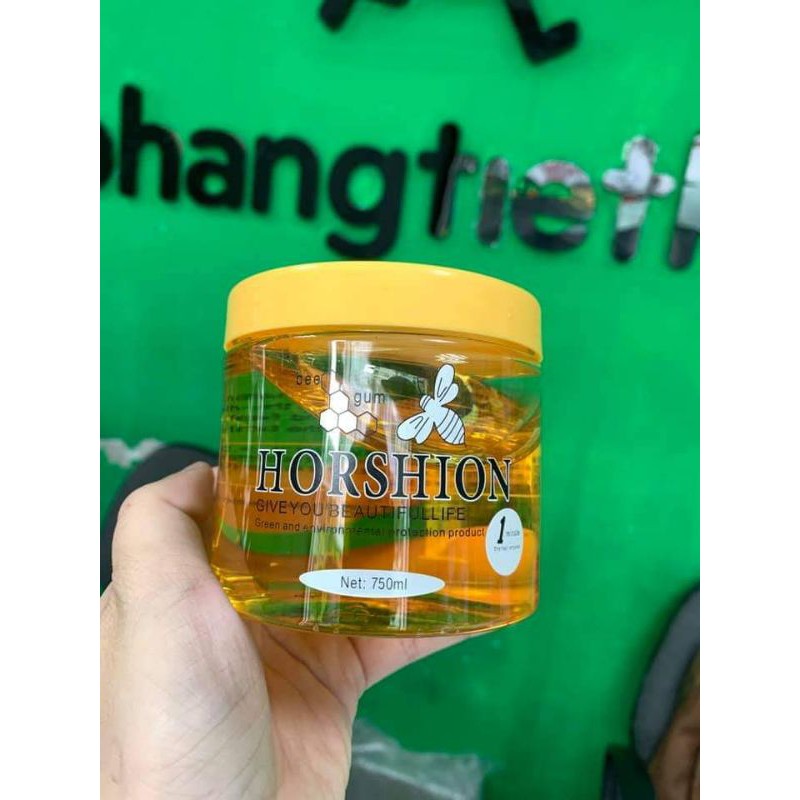 Sap wax lông Horshion Hàn Quốc 750ml kèm giấy wax 100 tờ