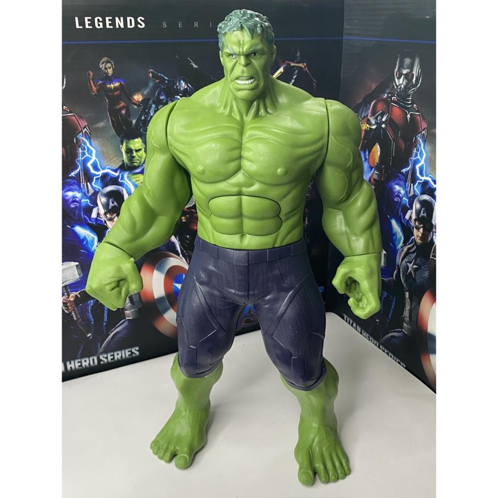 Mô hình người khổng lồ xanh Green Hulk và người khổng lồ đỏ Red Hulk siêu ngầu, có đèn và nhạc, khớp cử động linh hoạt