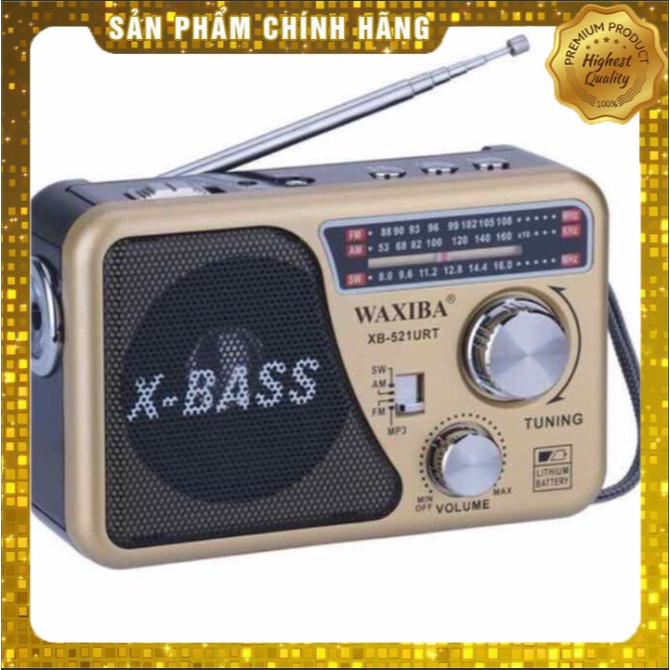 Đài USB NGHE NHẠC WAXIBA XB-521URT RADIO AM FM SW