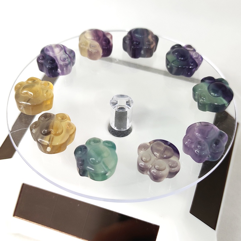 Đá Pha Lê Fluorite Tự Nhiên Mini Nhiều Màu Hình Dạng Dễ Thương Dùng Làm Đồ Thủ Công