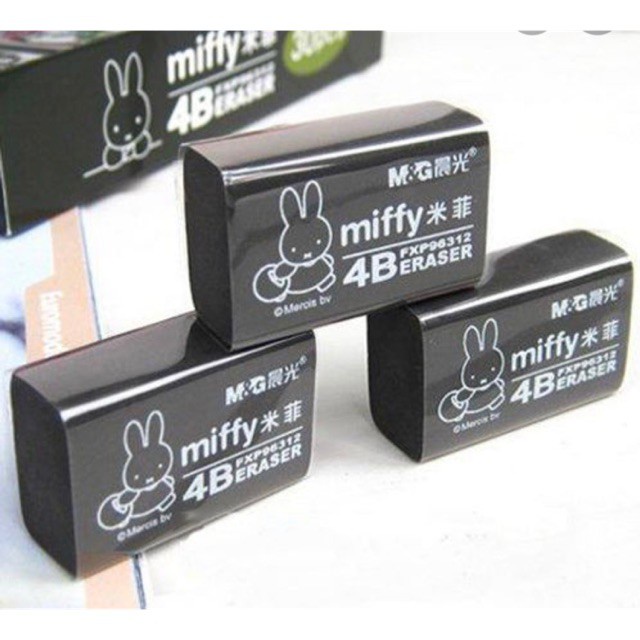 Tẩy đen 4B Miffy M&G FXP96580  - Mềm, Sạch, Không vụn tẩy