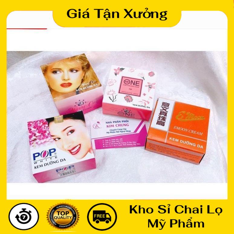 [Hộp 20g] Kem Dưỡng Da Xù, Emoon, Pop, Me One, nguyên liệu, công thức làm kem trộn trắng da body