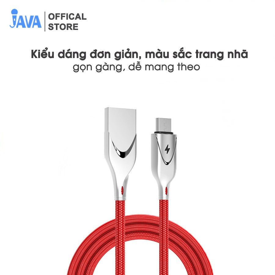 Dây cáp sạc nhanh có đèn báo mức pin - Ip Lightning - Micro USB - Type C