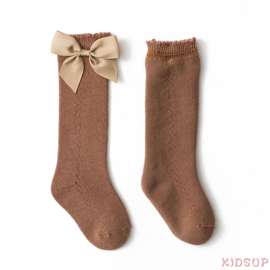 Vớ cotton phối nơ xinh xắn dành cho bé gái từ 0-6 tuổi