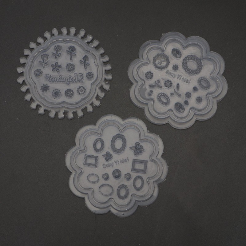 Set 3 khuôn silicone mini tạo hình hoa dùng làm trang sức/ vật trang trí móng bằng resin epoxy DIY