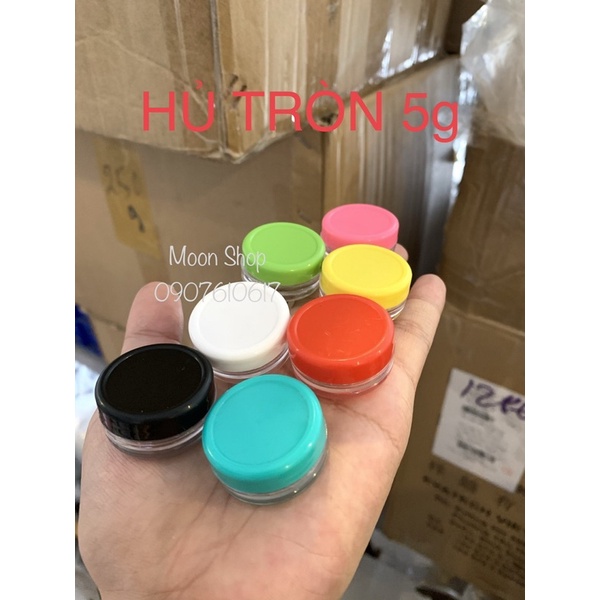 Hủ nhựa tròn 5g,10g chiết kem test