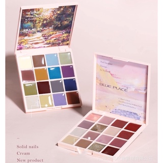 Bảng sơn gel kem nén blue place 16 ô màu