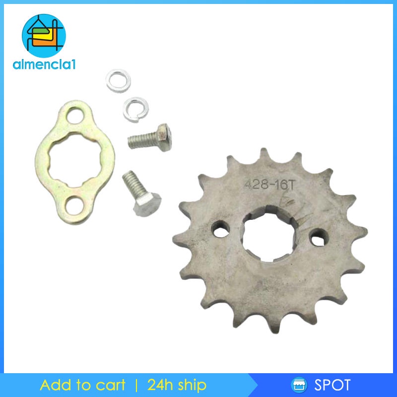 Set bánh xích trước 16 răng 428 cho xe đạp địa hình ATV Pit Trail Quad Buggy