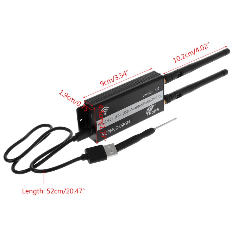 Bộ Chuyển Đổi Thẻ SIM Từ M 2 Sang USB Cho Mô-Đun WWAN LTE 4G