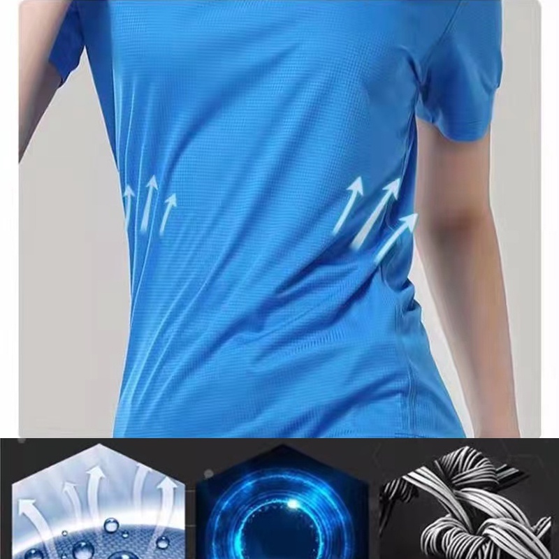 💥7.7 Áo Thun Thể Thao Tay Ngắn Cổ Tròn 8 Màu Sắc Thoáng Khí Nhanh Khô Thời Trang Mùa Hè Cho Nam Size M-3XL