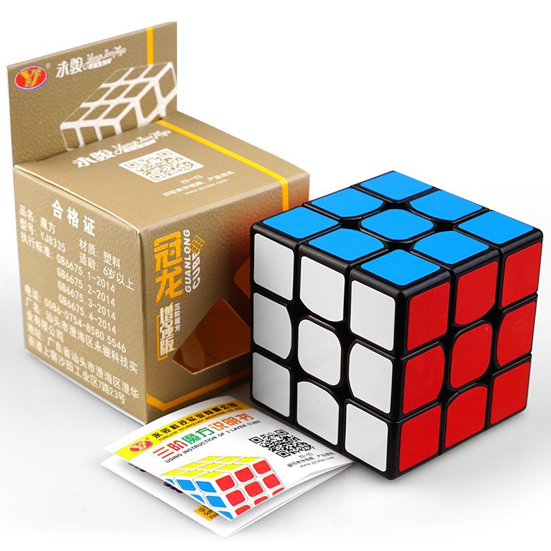 Rubik 3x3 YJ GuanLong V3 YongJun YJ3D Viền Đen Rubic 3 Tầng Ma Thuật