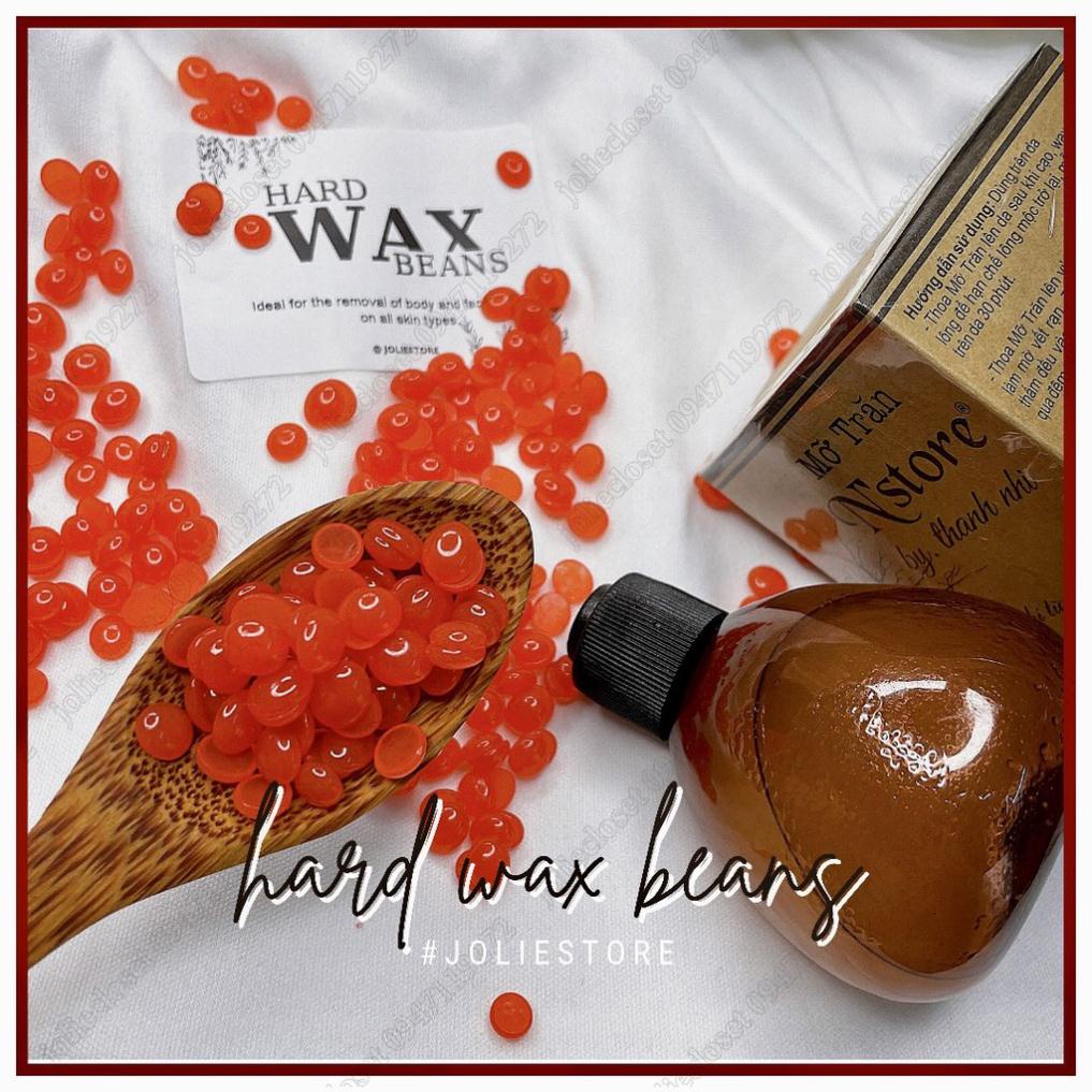 Combo triệt lông nồi nấu sáp wax pro 100, 100gr sáp wax Nóng Beans và Mỡ trăn Nstore tặng kèm que wax lông